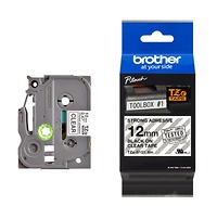 Brother TZe-S131, Khổ 12mm, Dài 8m, Black On Clear, Siêu Dính, Chống Thấm Nước