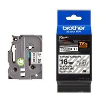 Brother TZe-S141, Khổ 18mm, Dài 8m, Black On Clear, Siêu Dính, Chống Thấm Nước