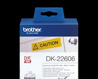 DK-22606, 62mm X 15.24m, Nhãn Liên Tục, Nhãn Film Màu Vàng