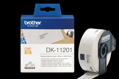 Brother DK-11201, 29mm X 90mm X 400 Nhãn, Nhãn Bế, Giấy Decal