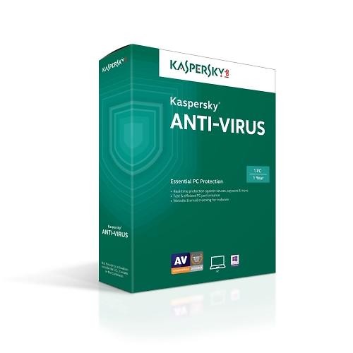 Phần mềm diệt Virus Kaspersky Antivirus -1pc (Kav 1u)